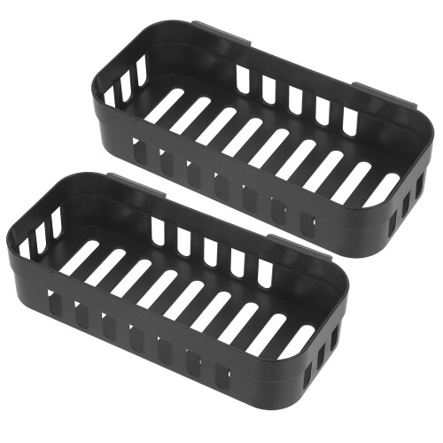 6Pcs Suction Cup Aquarium Plant Pots Black ABS Hanging Holders