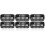 6Pcs Suction Cup Aquarium Plant Pots Black ABS Hanging Holders 6