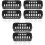 6Pcs Suction Cup Aquarium Plant Pots Black ABS Hanging Holders 5