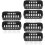 6Pcs Suction Cup Aquarium Plant Pots Black ABS Hanging Holders 8