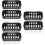 6Pcs Suction Cup Aquarium Plant Pots Black ABS Hanging Holders 9