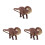 3 Pcs Simulated Dinosaur Model Apatosaurus Statue Decor 6