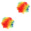 2Pcs Clown Hairpiece Explode Wig With Nose Decor 3