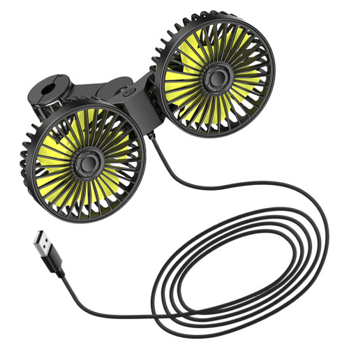 4St Auto USB Ventilator Voor Koeling Van Autostoel, Multi Kleur Design 1
