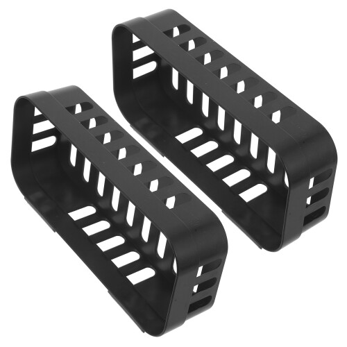 6Pcs Suction Cup Aquarium Plant Pots Black ABS Hanging Holders 2