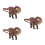 3 Pcs Simulated Dinosaur Model Apatosaurus Statue Decor 8