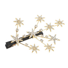 Elegant Rhinestone Hair Clip for Women Branch Design Crystal Barrette for Weddings and Special Occasions