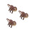 3 Pcs Simulated Dinosaur Model Apatosaurus Statue Decor 7
