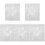 5St Wit Acryl Borduur En Patchwork Stencil Sjabloon Voor Handwerk 3