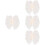4St Bruiloft Haaraccessoires Bruids Sluier Haarspeld Beige 8