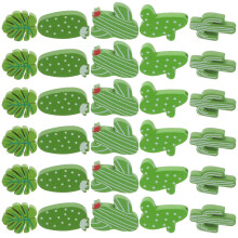 4Sets Duurzame Groene Cactus Push Pins Hout Metaal Voor Bulletin Board