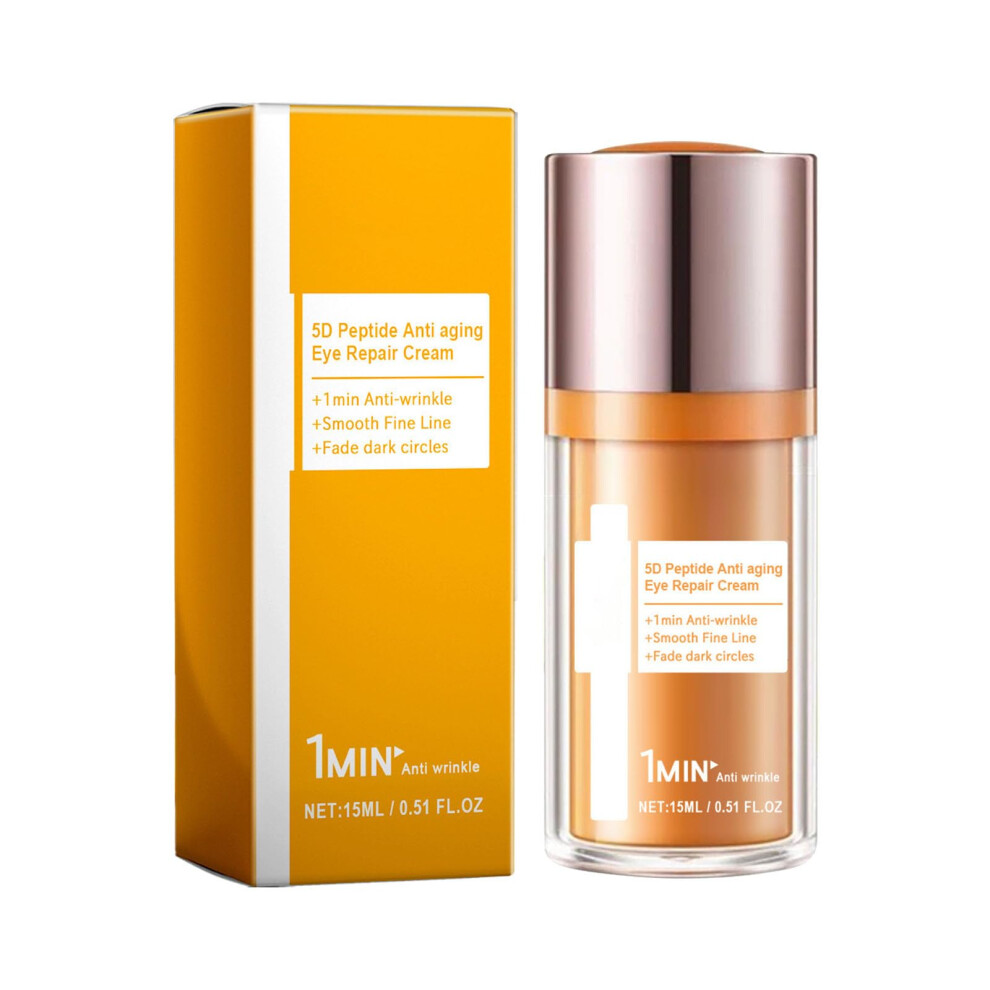 Cream/Dark Peptide Anti Aging Eye For Circles Puffiness And Wrinkle Reduction 5D Formula 1Pc