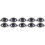 10St Multi-Functionele Jas Patches Oog Strass Voor Kleding En Hoeden 10