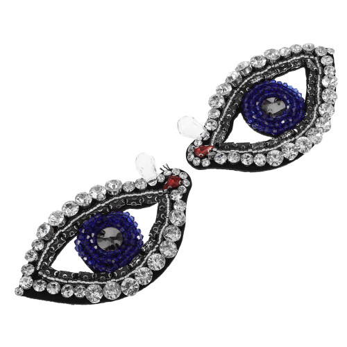 10St Multi-Functionele Jas Patches Oog Strass Voor Kleding En Hoeden 1