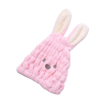 Cartoon Rabbit Microfiber Hair Drying Towel Turban for Kids Boys and Girls Fast Absorbent Wrap
