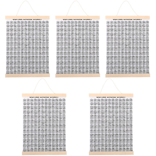 5St Gitaar Chord Chart Voor Thuis Wit, Efficiënte Oefengids 1