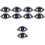 10St Multi-Functionele Jas Patches Oog Strass Voor Kleding En Hoeden 6