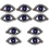 10St Multi-Functionele Jas Patches Oog Strass Voor Kleding En Hoeden 5