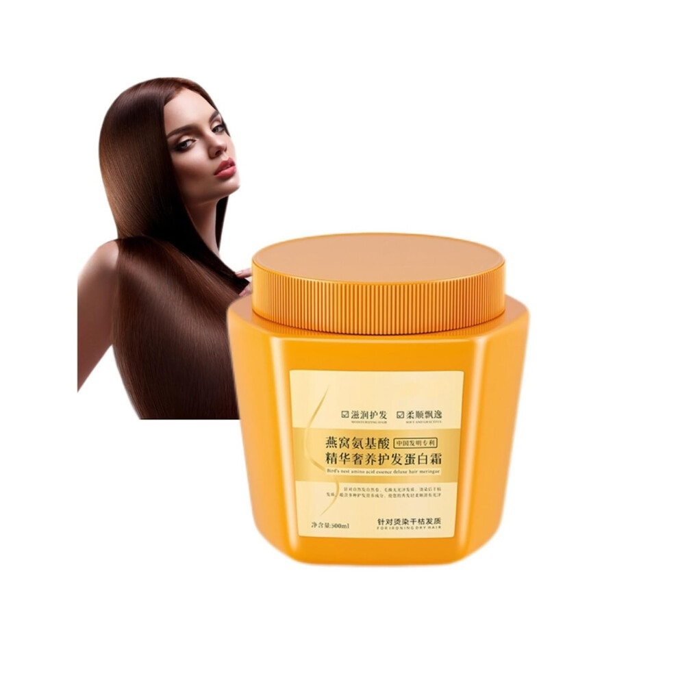 Cream 500Ml Hair Protein Mask With Amino Acid And Collagen For Deep Hydration And Repairing Dry Frizzy Hair