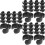 60St Compacte Zwarte Kabelclips, Voor Microfoonstandaards Thuis 6