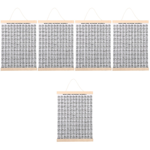 5St Gitaar Chord Chart Voor Thuis Wit, Efficiënte Oefengids 2