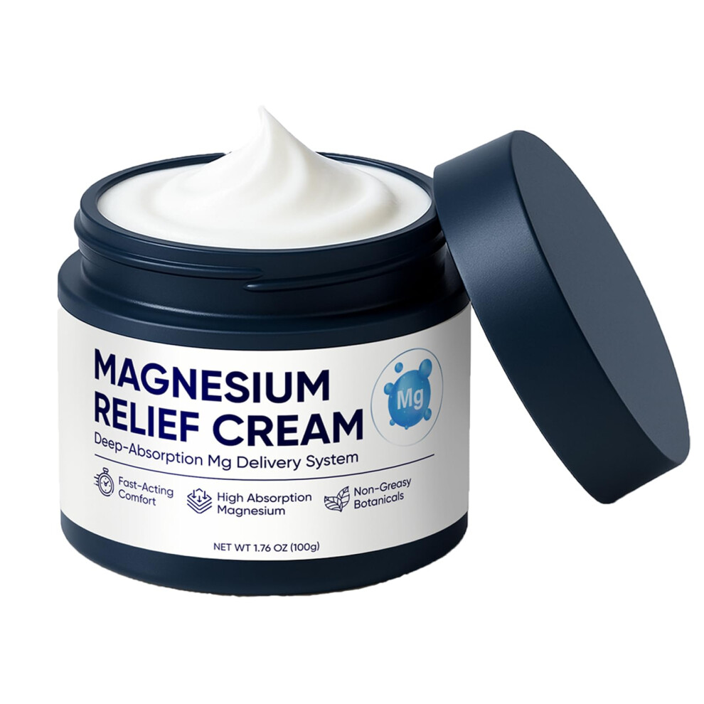 Cream Magnesium Pain Relief Â Fastacting Deep Absorption For Muscle And Joint Comfort, 1.76Oz