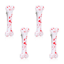 Halloween Hair Clips with Gothic Bone Design and Realistic Blood Detail for Cosplay Costume Party