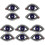 10St Multi-Functionele Jas Patches Oog Strass Voor Kleding En Hoeden 4