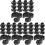 60St Compacte Zwarte Kabelclips, Voor Microfoonstandaards Thuis 2