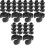 60St Compacte Zwarte Kabelclips, Voor Microfoonstandaards Thuis 3