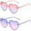 Sonnenbrille – Kinder – Herz – UV400 – 2 Paar – Schutz 3 1