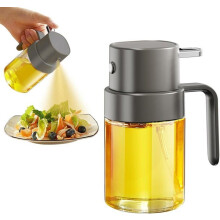 Ölsprüher zum Kochen, 200 ml (6,8 OZ), für Luftfritteuse, Küche, Grill, Outdoor, Camping (grau)