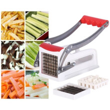 Professionele huishoudelijke handmatige fritessnijder RVS groentesnijder Aardappel verwisselbare messen Wortel gesneden