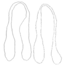 4Stk Bikini Waist Chain Weiße Doppelreihige Beach Schmuck Kette