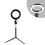 2Stk LED Ringlampe Schwarz 5-in-1 Self Light Mit Digitaler Anzeige 8