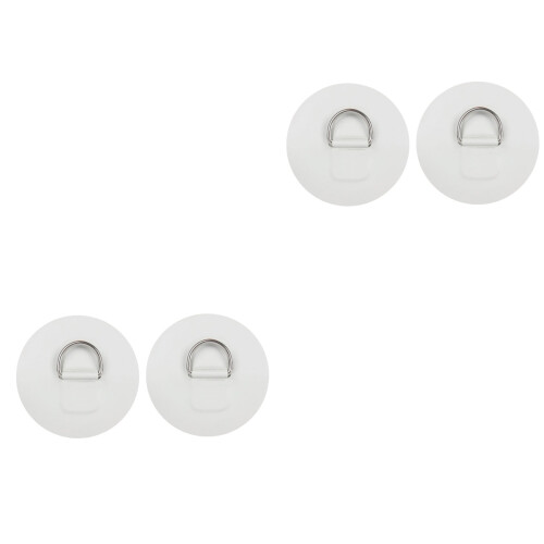 4Stk Weiß D-Ring Patch Kanu Zubehör Bootsgriff Fixer 2