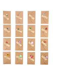 32Stk Elegante Festtagskarten Aus Dickem Kraftpapier Mit Trockenblumen