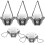 15Pcs Portable Hexagonal Grave Flower Holders in Assorted Colors 2