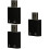 3Pièces Adaptateurs Stéréo USB Aluminium Noir 7.1 Son 3D Pièce 7