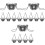 15Pcs Portable Hexagonal Grave Flower Holders in Assorted Colors 4