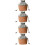 4Pièces À Cordon Marron Clair Pour Voyage Rangement 8