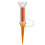 2Pièces Accessoires Golf Orange Portable Support 9