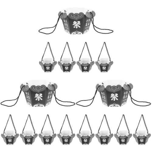 15Pcs Portable Hexagonal Grave Flower Holders in Assorted Colors 2