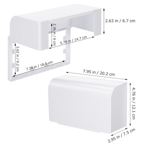 4Pièces Protège-Prises Adhésif Étanche Usage Intérieur Durable 1