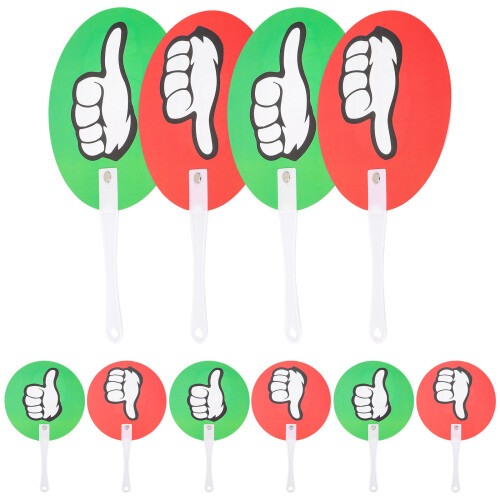 20Pcs Assorted Color Plastic Voting Boards Reusable Classroom Paddles 2