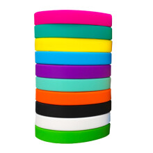 3 Pieces Event Wristbands Kids Safety Rubber Bracelets