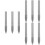 9Pcs Diamond Tip Drill Bits Silver for Polishing and Carving 6