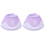 2Pcs Breathable Violet Adjustable Cat Cone Collar for Recovery Use 2