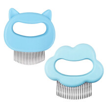 4Pcs Blue Portable Pet Hair Combs Durable Grooming Brush for Dog & Cat
