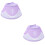 2Pcs Breathable Violet Adjustable Cat Cone Collar for Recovery Use 6